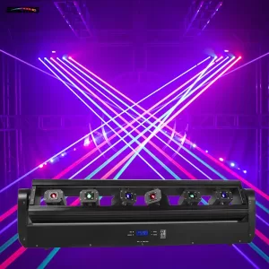 MOVING LASER LIGHT 6 X 500MV RGB