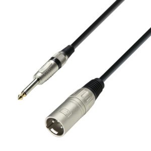 Небалансиран кабел Adam Hall® XLR Male x Jack TS 1 m