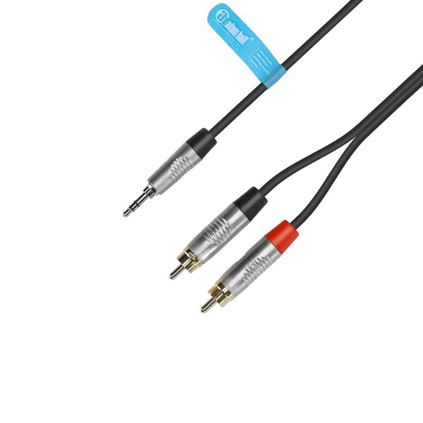 Y-Cable Rean® 2 RCA x Minijack TRS 0.9 m