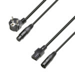 VKSHOP.BG - професионална озвучителна и осветителна техника 2 Adam hall hybrid cable | power & audio | cold-device-line & xlr | 5 m
