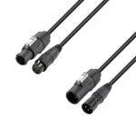 VKSHOP.BG - професионална озвучителна и осветителна техника 5 Adam hall hybrid cable | mains & dmx | xlr 3-pin x x series ip65 | 3 m